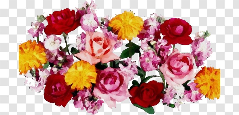 Garden Roses Floral Design Cut Flowers - Pink M - Rose Family Transparent PNG