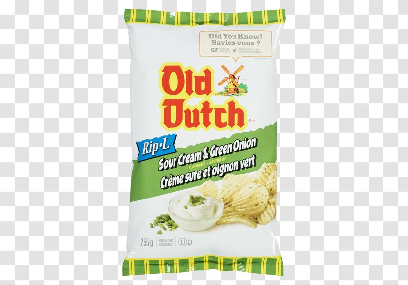 Potato Chip Cream Gratin Flavor Old Dutch Foods - Glutenfree Diet - Sour Onion Transparent PNG
