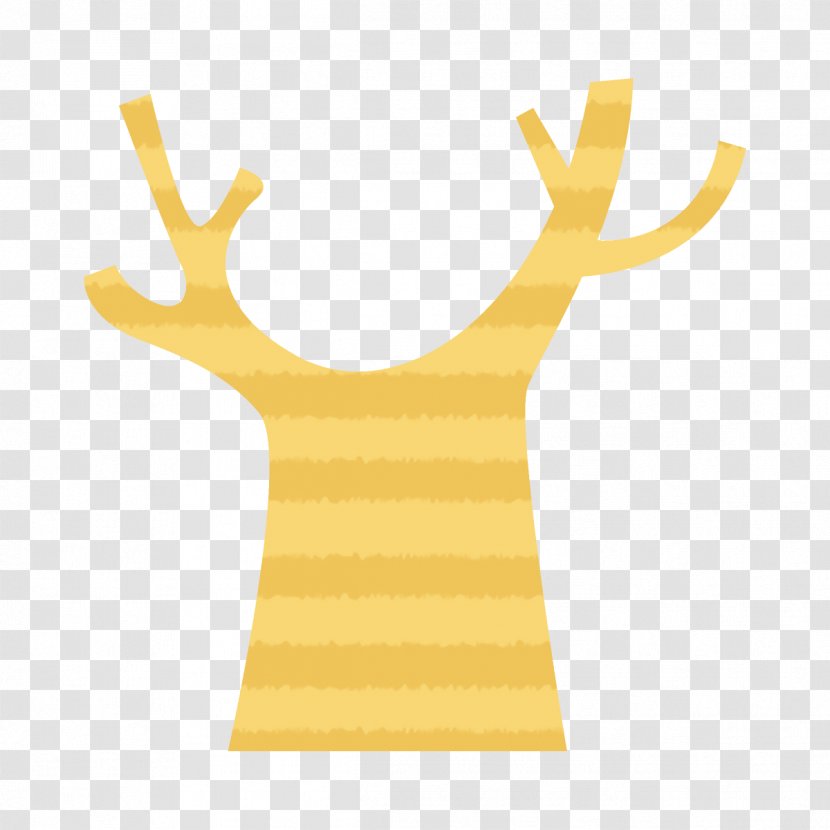 Yellow Deer Gesture Transparent PNG