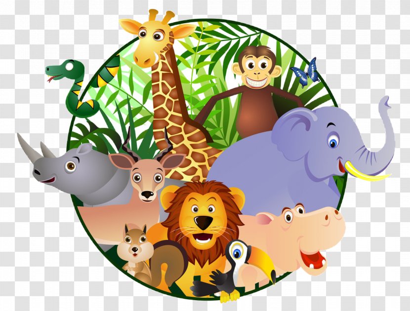 Safari Cartoon Clip Art - Zoo - Orangutan Transparent PNG