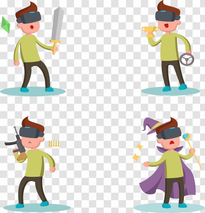 Character Virtual Reality Icon - Role-playing Villain Flat Transparent PNG