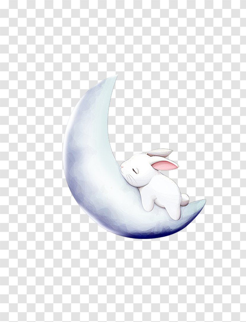 Leporids Moon Rabbit - Bunny Sleeping On The Transparent PNG