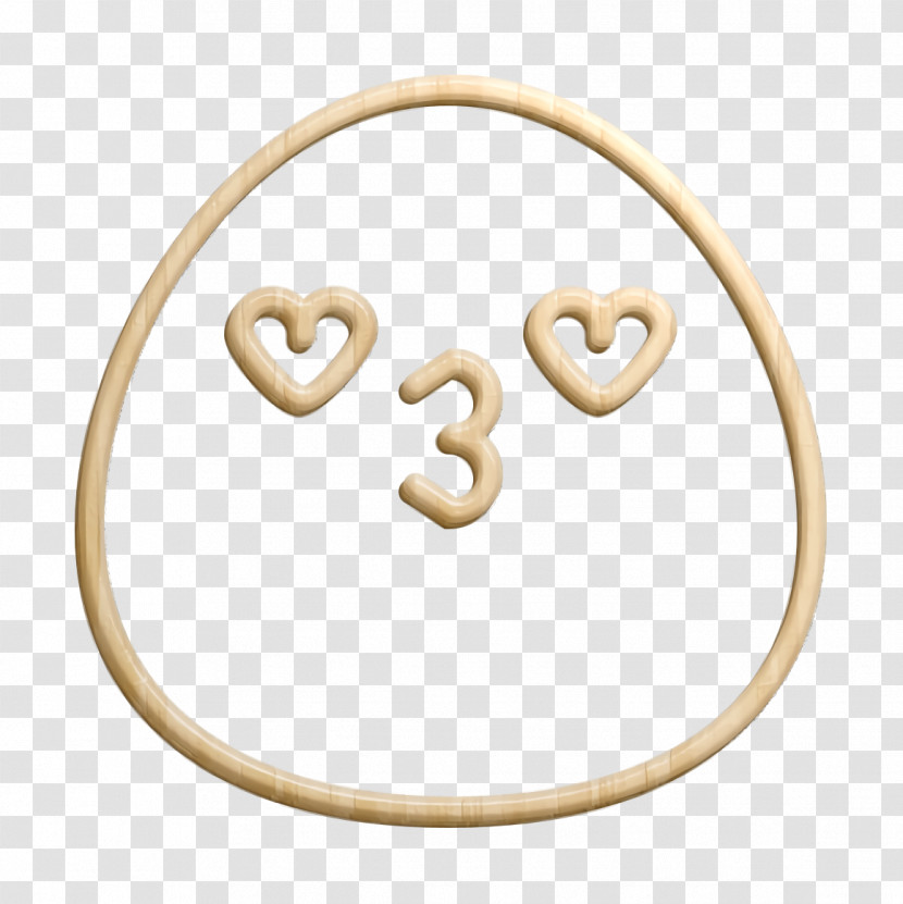 Kiss Icon Emoji Icon Transparent PNG