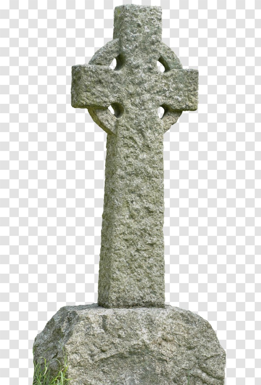 Celtic Cross Christian Headstone Transparent PNG