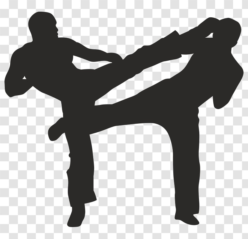 Silhouette Mixed Martial Arts Kickboxing Transparent PNG