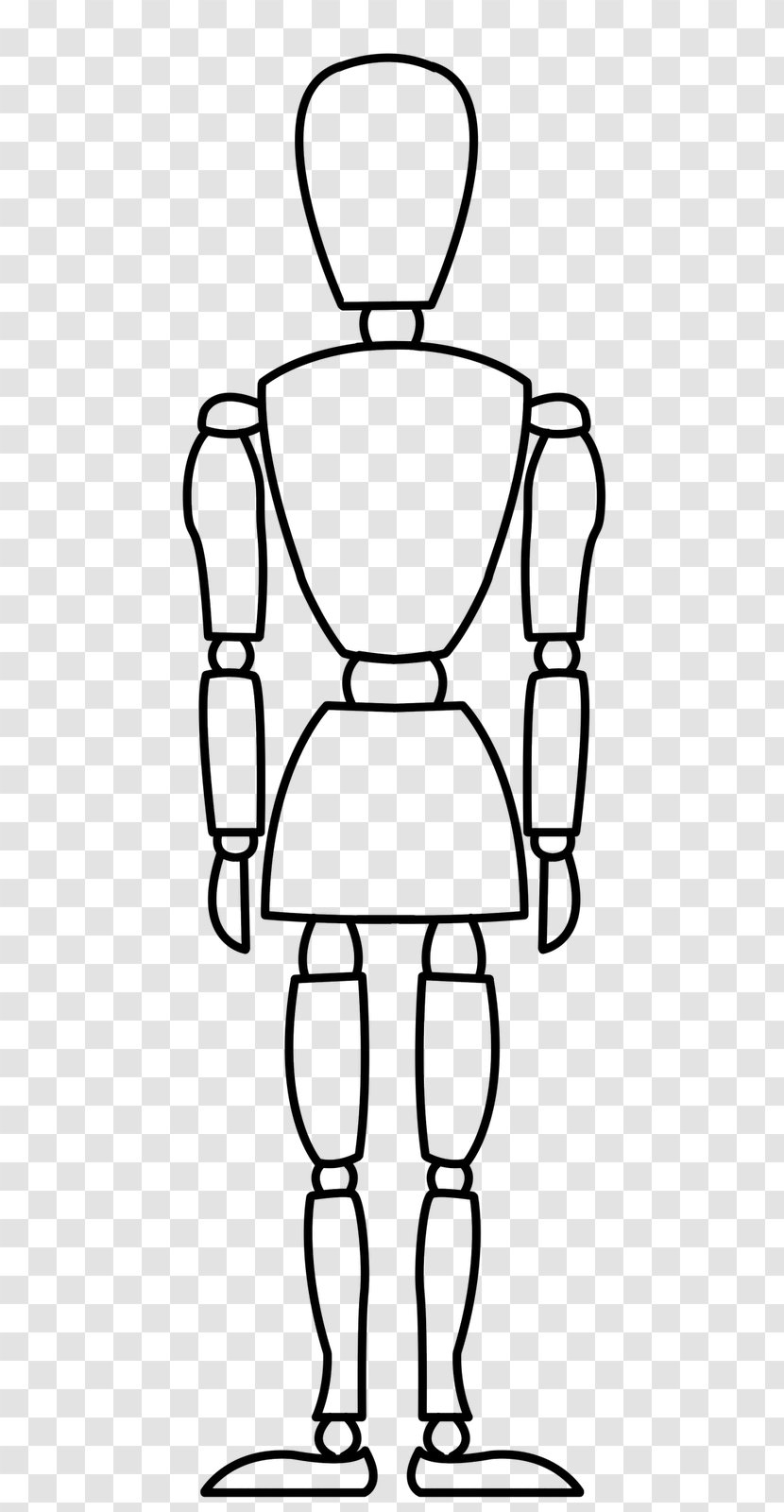 Mannequin Art Drawing Clip - Work Of - White Transparent PNG