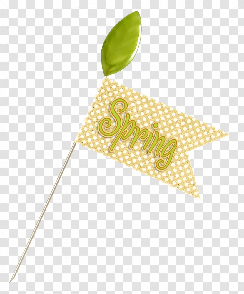 Download Green - Yellow - Spring Hand Flag Transparent PNG