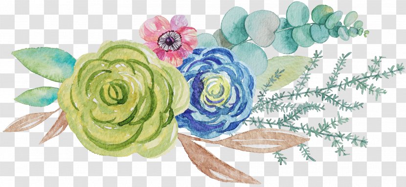 Floral Design Watercolor Painting - Flower Arranging - Fresh And Elegant Number Transparent PNG