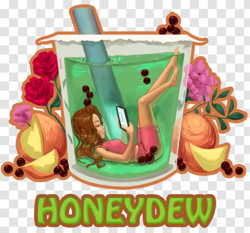 Bubble Tea T-shirt Honeydew Clothing - Fruit - Drink Transparent PNG