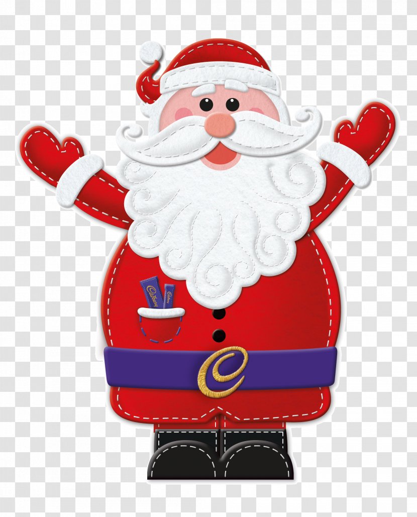 Santa Claus Cadbury Gift Christmas Ornament - Easter Transparent PNG