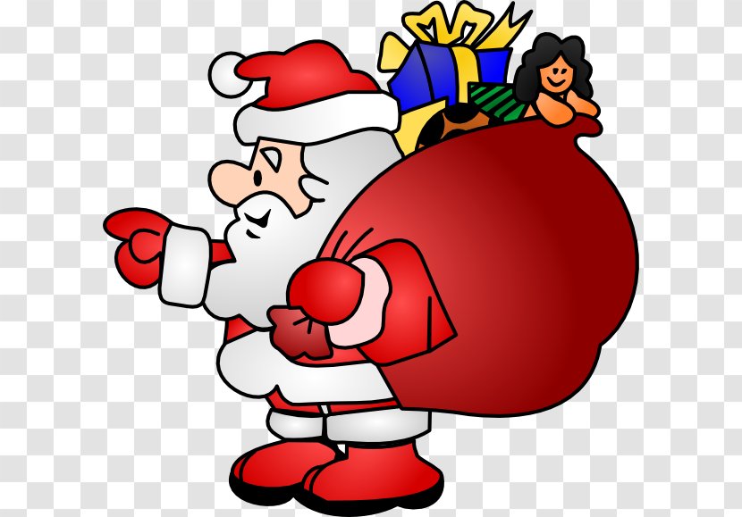 Santa Claus Christmas Child Party Pixabay - Clipart Transparent PNG