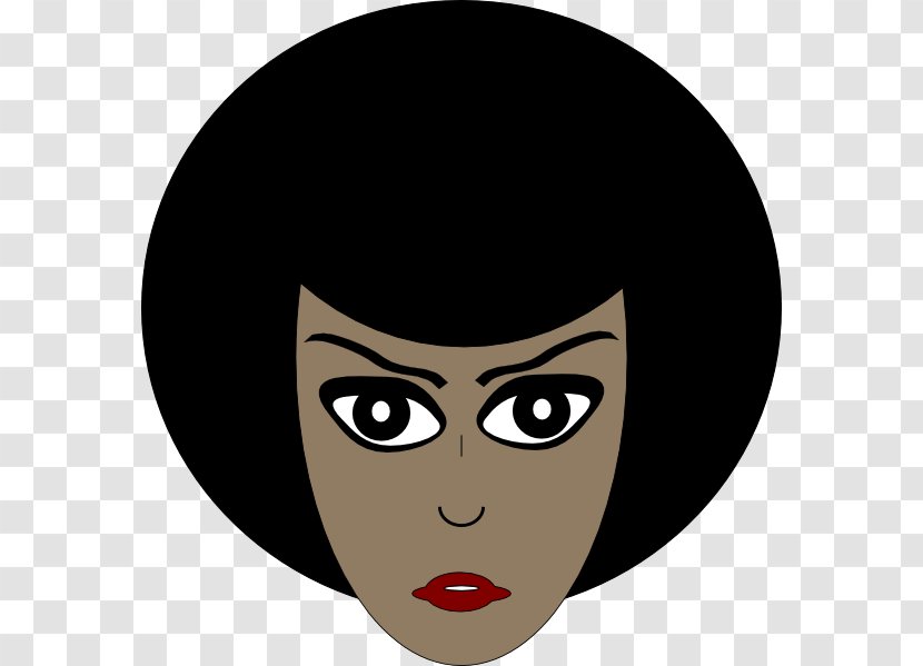 Woman African American Black Clip Art - Afro Transparent PNG