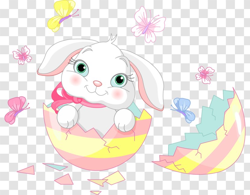 Easter Bunny Clip Art Rabbit Surprise - Vertebrate Transparent PNG