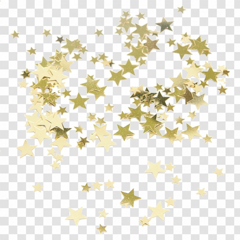 Star Gold Confetti Clip Art - Color Transparent PNG
