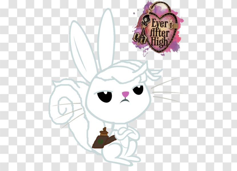 Pony Angel Bunny Fluttershy Ever After High Rabbit - Silhouette Transparent PNG