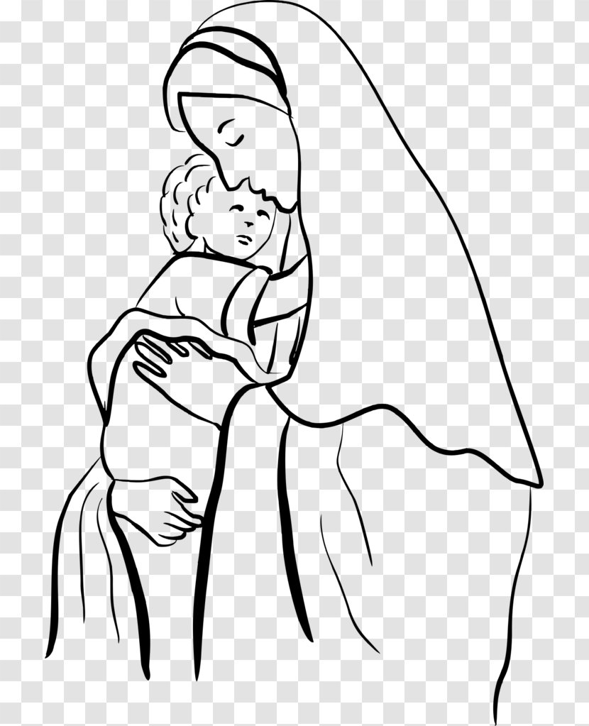 Child Jesus Drawing Madonna Clip Art - Watercolor Transparent PNG