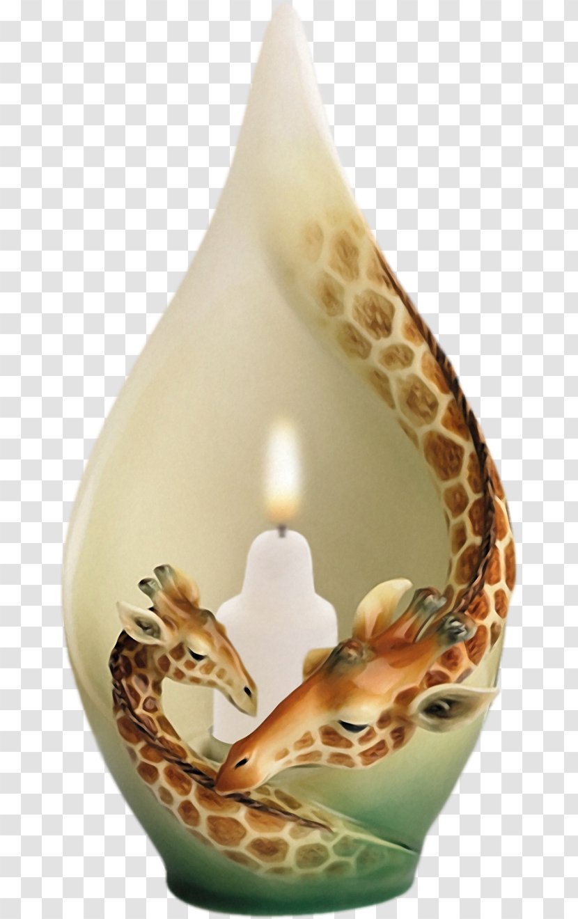 Franz-porcelains Franz Collection Giraffe Vase Candle Transparent PNG