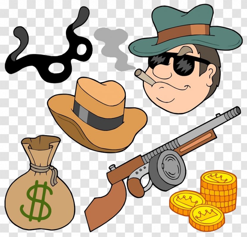 Gangster Cartoon Royalty-free Clip Art - Drawing - Pirate Characters Transparent PNG