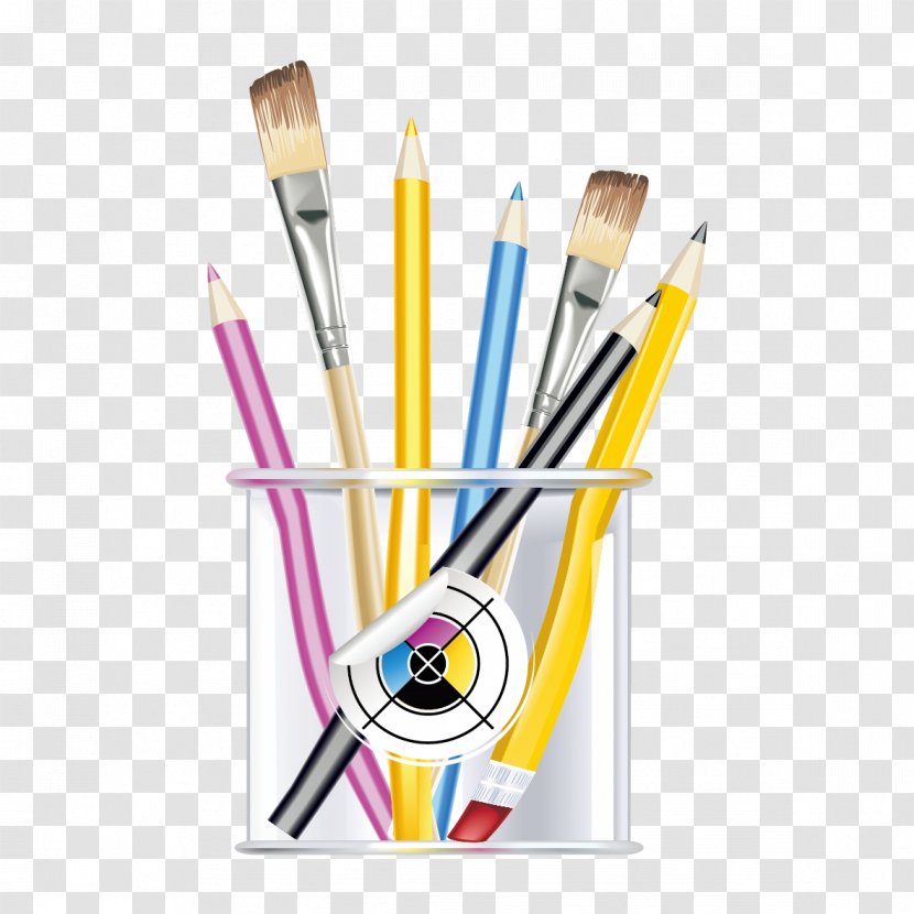Drawing Graphic Design Royalty-free Illustration - Office Supplies - Loaded Pen Barrel Transparent PNG