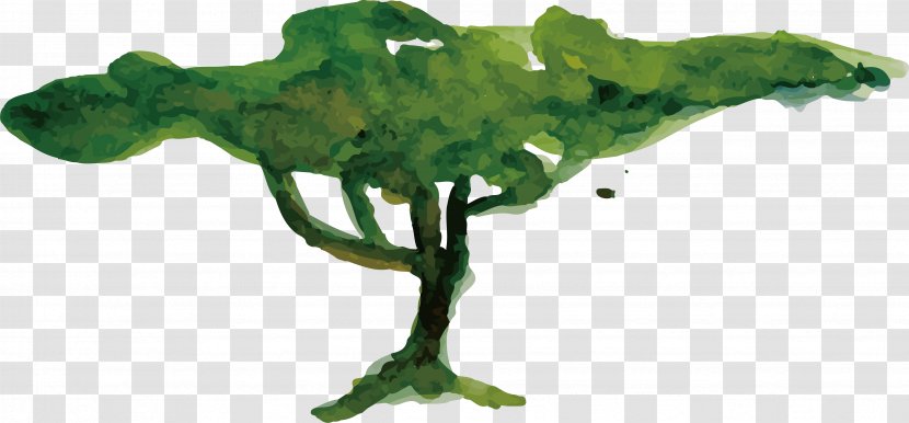 Tree Painting - Leaf - Watercolor Design Transparent PNG