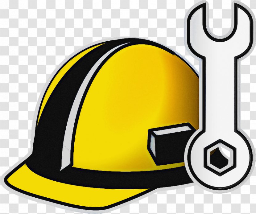 Yellow Personal Protective Equipment Headgear Helmet Hat Transparent PNG
