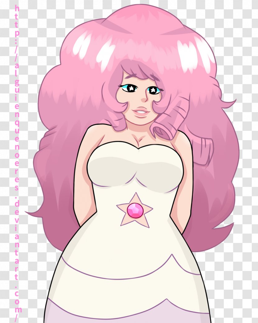 Rose Quartz Illustration Fan Art - Watercolor - Steven Universe Transparent PNG