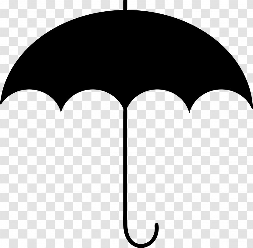 Clip Art Umbrella - Blackandwhite Transparent PNG