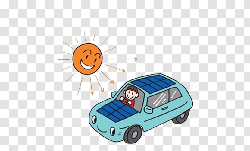 Car Solar Vehicle Energy Electricity Generation - Motor - Safe Driving To Ensure The Safety Of Life Transparent PNG