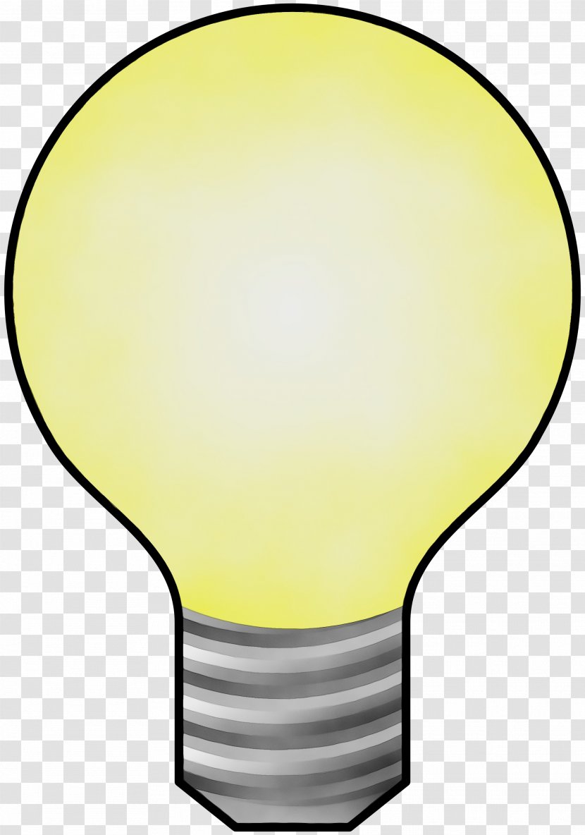 Light Bulb - Paint - Yellow Transparent PNG