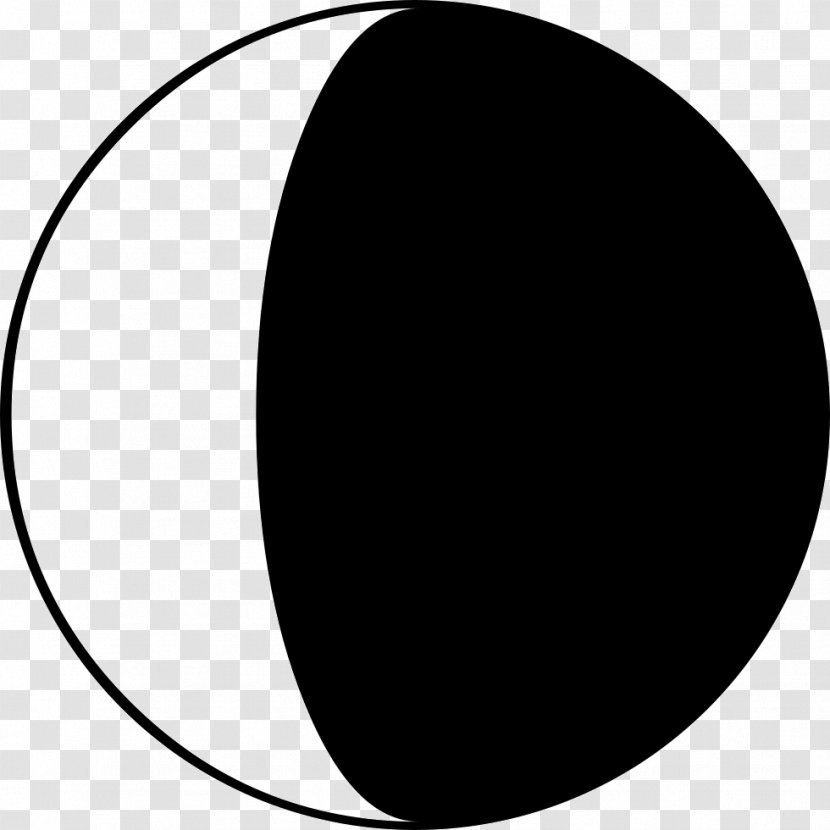 Lunar Phase Symbol New Moon - Black Transparent PNG