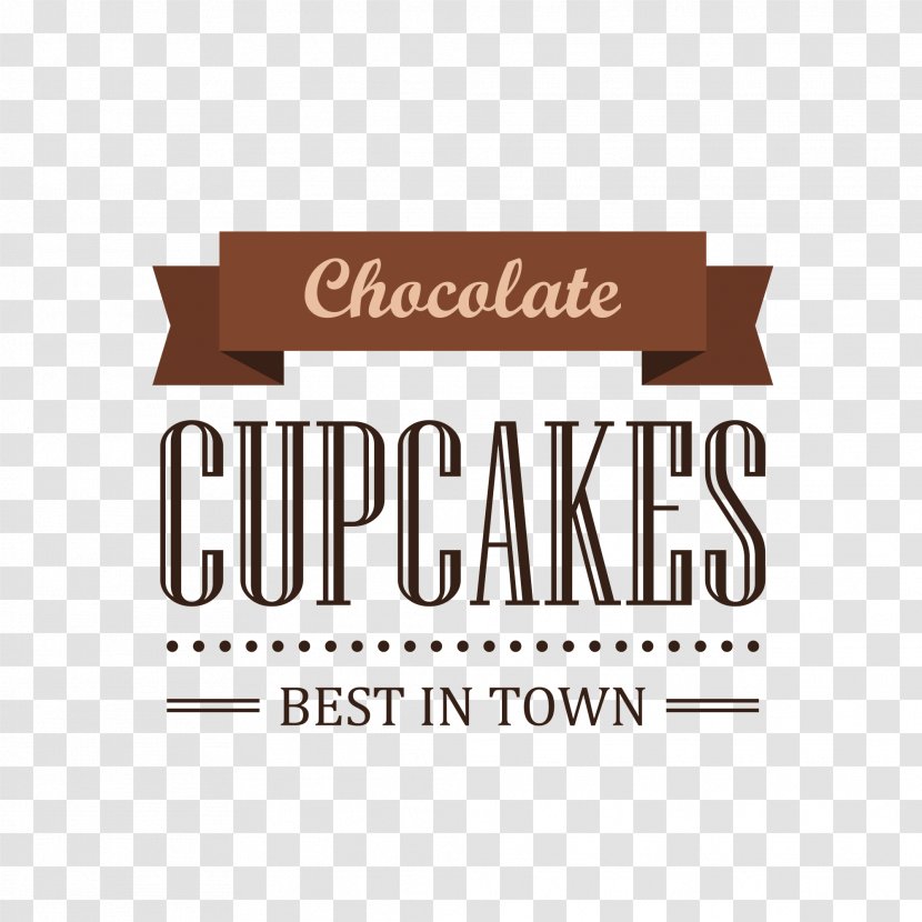 Cupcake Chocolate Cake Fruitcake Icing Font - Label - Cupcakes Transparent PNG