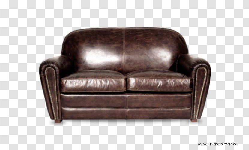 Club Chair Couch Leather Flea Market - Reproduktion Transparent PNG