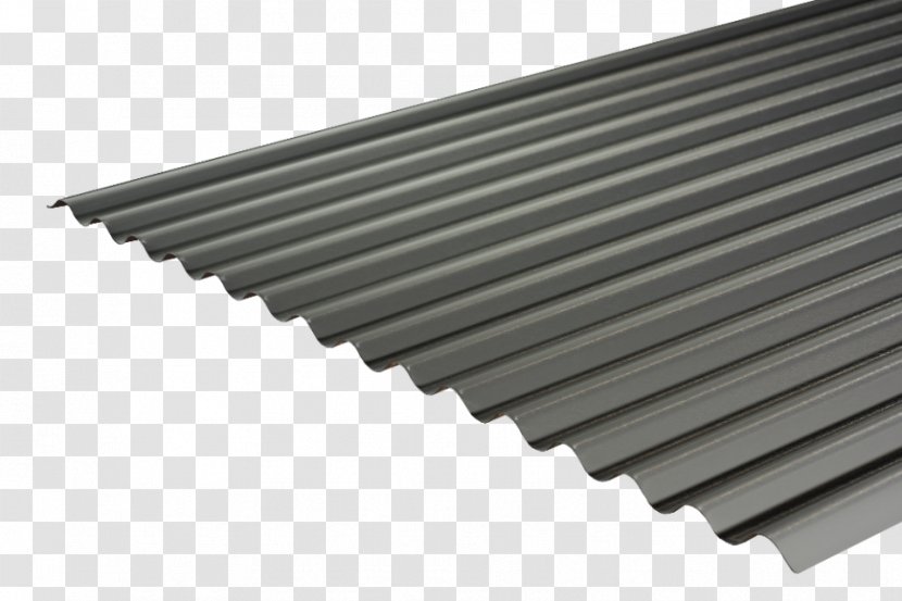 Corrugated Galvanised Iron Metal Roof Sheet Cladding - Steel - Stripe Transparent PNG