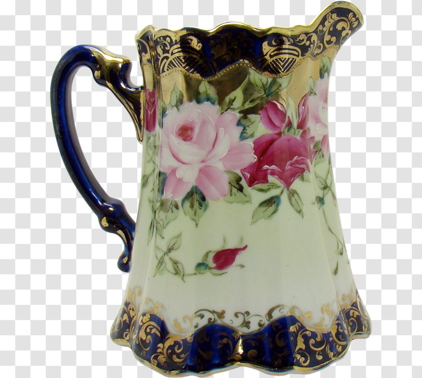 Pitcher Porcelain Ceramic Vase Antique - Bowl - Milk Flower Transparent PNG