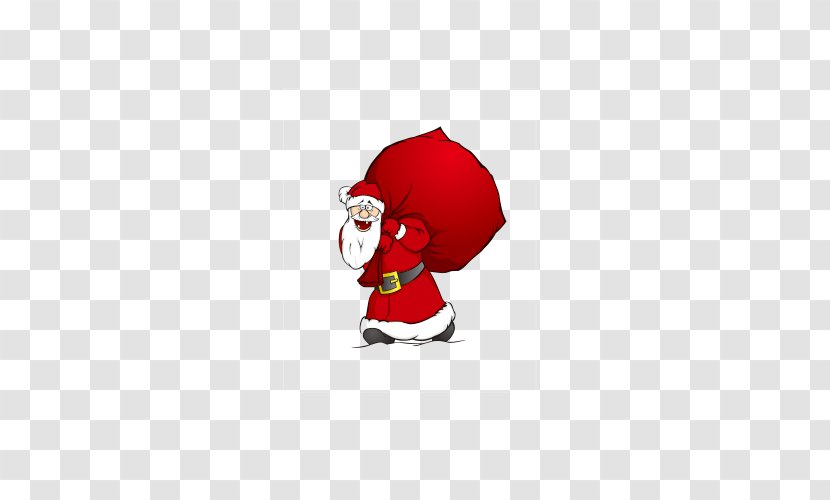Ded Moroz Santa Claus Gift Cartoon - Fictional Character - Carry A Bag Transparent PNG