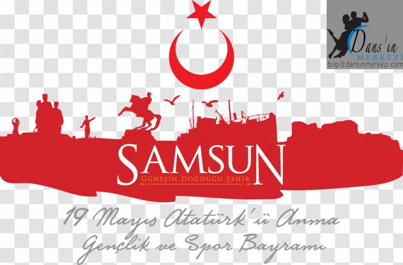 Mustafa Kemal'in Samsun'a çıkışı Commemoration Of Atatürk, Youth And Sports Day Bayram May - Logo - 19 Mayis Transparent PNG