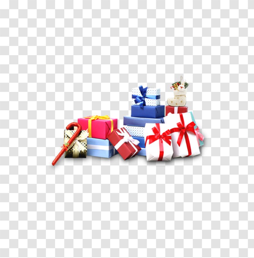 Santa Claus Gift Christmas Eve - Tree - A Pile Of Gifts Transparent PNG