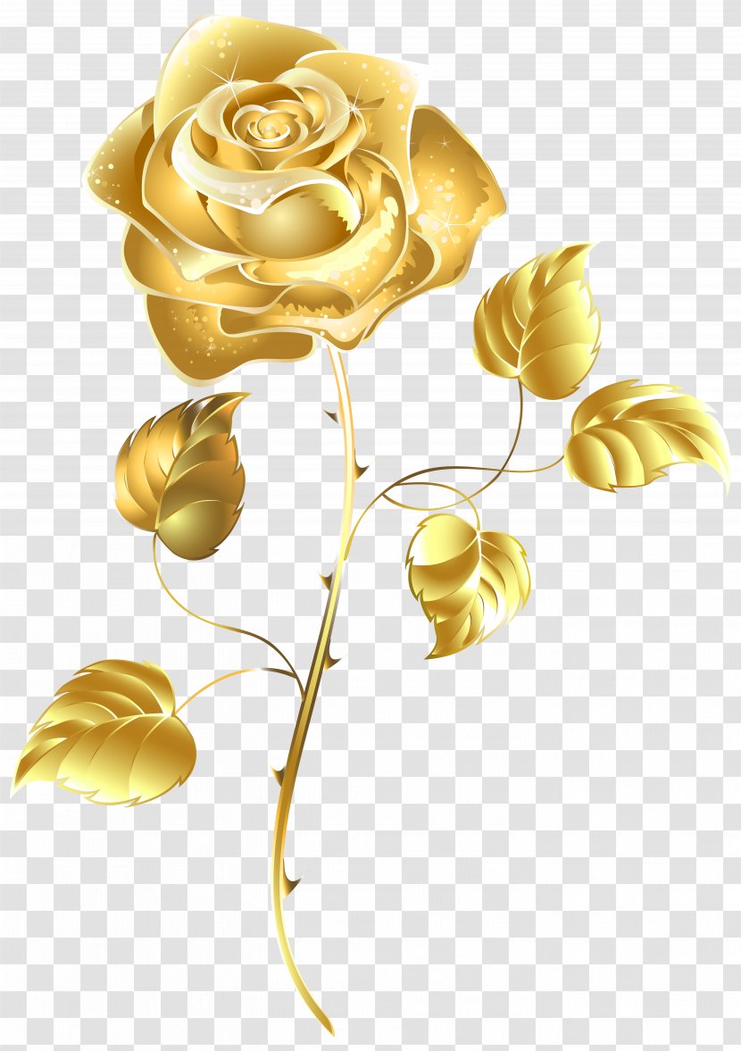 Rose Gold Clip Art - Flower - Roses Cliparts Transparent PNG