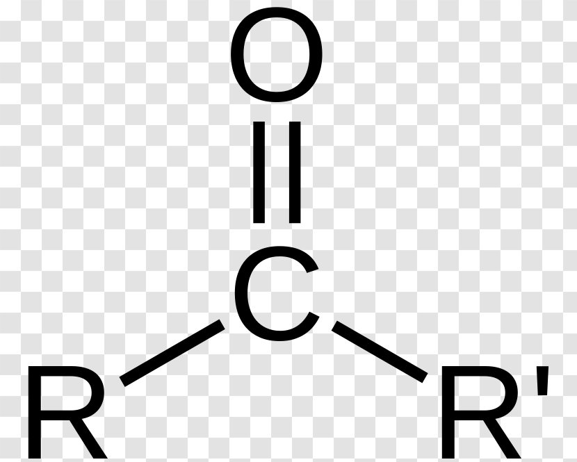 Ketone Functional Group Aldehyde Carbonyl Organic Chemistry - Black And White Transparent PNG