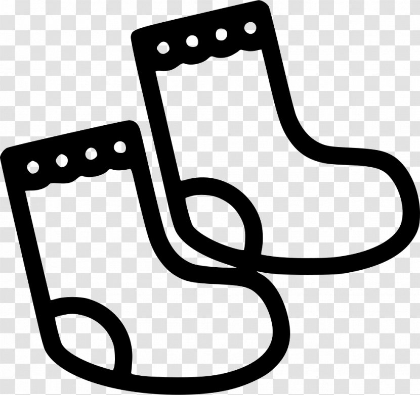 Clip Art Diaper SOCKS (Black) Shoe - Infant Clothing - Socks Icon Transparent PNG