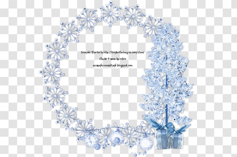 Winter Cluster Picture Frames Bee Pattern - Area - Blue Ice Transparent PNG