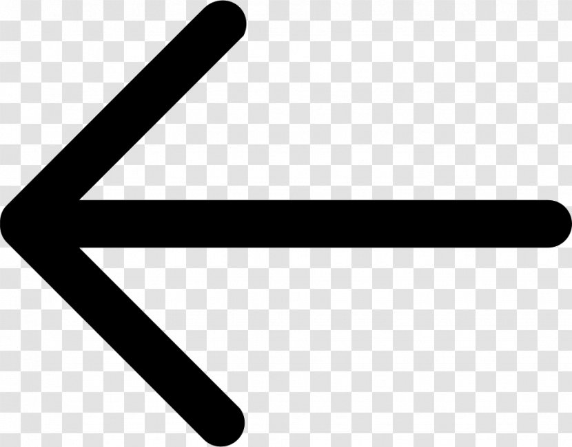 Arrow Symbol Sign - Black And White Transparent PNG