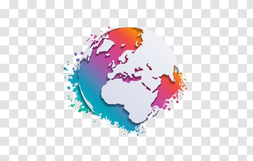 Globe World Map Clip Art - Preview - Earth Transparent PNG