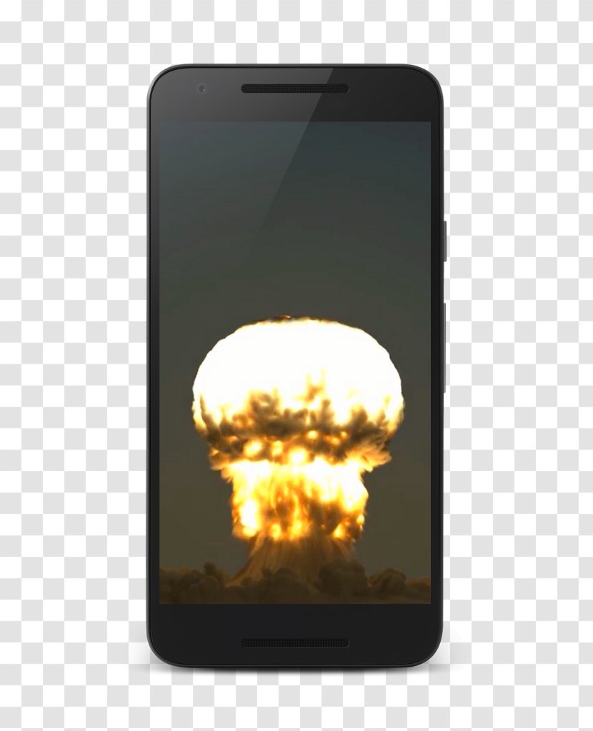 Smartphone Nuclear Weapon Bomb Power Explosion - Portable Communications Device - 3d Group Transparent PNG