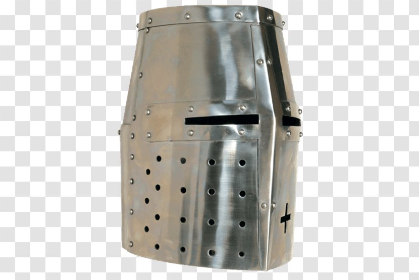 Crusades Middle Ages Great Helm Helmet Knight - Knights Templar Transparent PNG