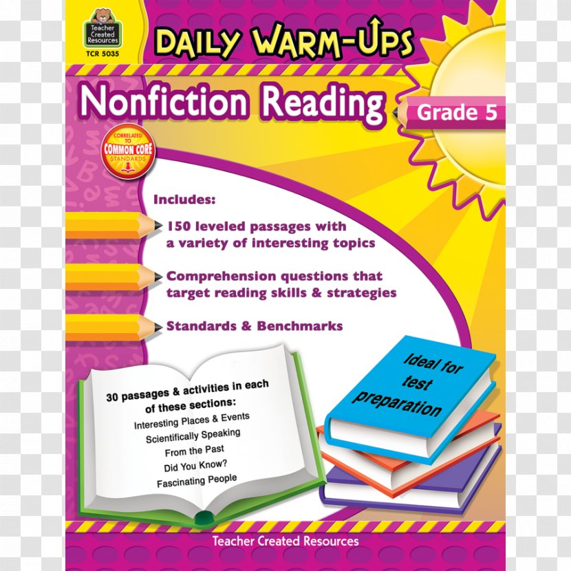 Non-fiction Reading Education Fifth Grade Homeschooling - United Parcel Service - Warm Up Transparent PNG
