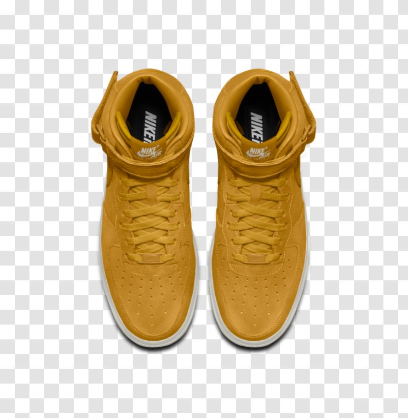 Sports Shoes Air Force 1 Nike Yellow - Tennis For Women Gold Transparent PNG