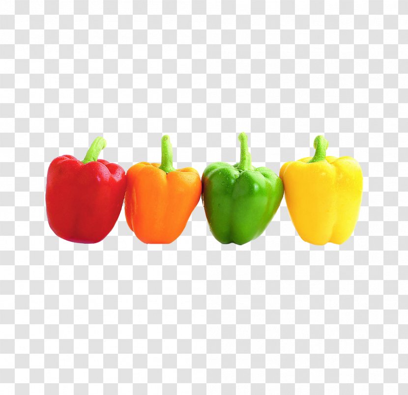 Bell Pepper Yellow Vegetable Food Pungency - In Kind, Pepper, Multicolored Transparent PNG