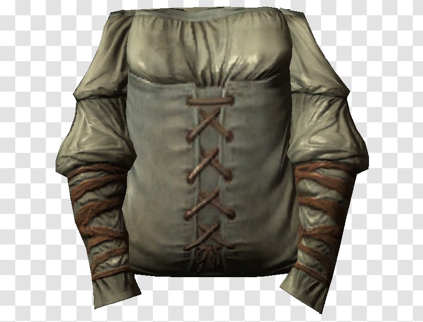 Leather Jacket Clothing The Elder Scrolls V: Skyrim Tunic Wiki - Camouflage Transparent PNG