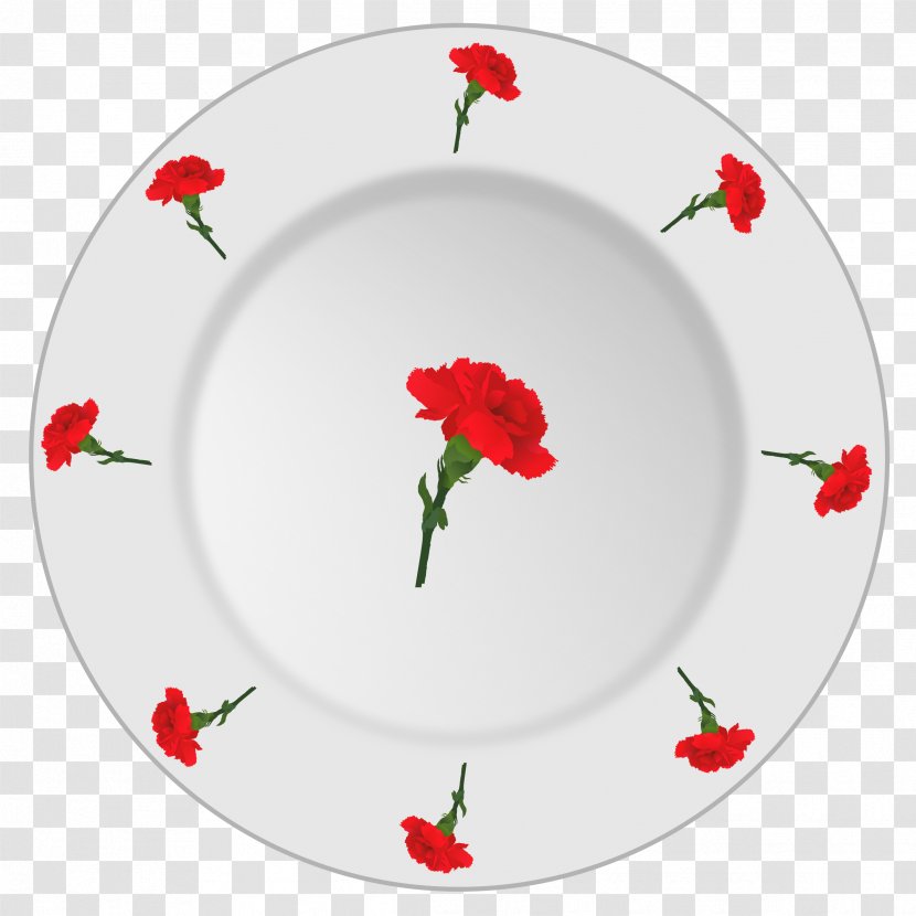 Plate Tableware Clip Art - Petal Transparent PNG